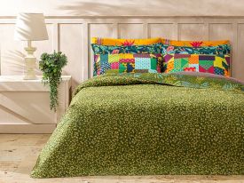 Linden Forest King Size Multi-Purposed Quilt 240x220 cm Green
