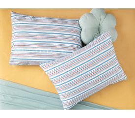 Mer Aquarelle Cottony 2 Set Pillowcase 50X70 Cm Tuquoise-Blue