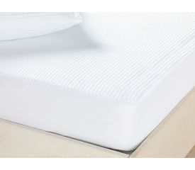 Deluxe 3D Waterproof For One Person Mattress Pad 140X200 + 30 Cm White
