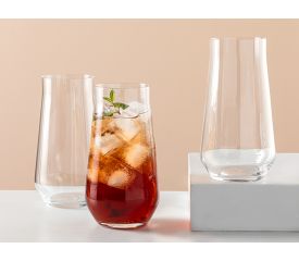 Alin Crystal 3 Set Juice Glass 480 ML Transparent
