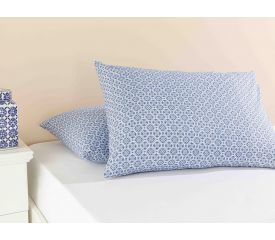 Cotton 2 Set Pillowcase 50x70 Cm Dark Blue