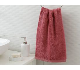 Leafy Bamboo Face Towel 50x90 Cm Dusty Rose