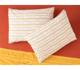 Soleil Aquarelle Cottony 2 Set Pillowcase 50X70 Cm Saffron- Yellow