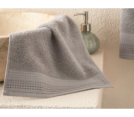 Stripes Striped Hand Towel 30x34 Cm Gray