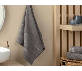 Brilliant Face Towel 50x80 Cm Gray-Silver
