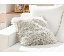 Jade Plush Cushion Cover 45x45 Cm Light Gray