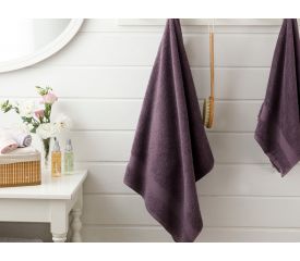 Pure Basic Bath Towel 100x150 Cm Dark Purple