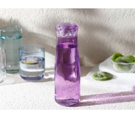 Rena Glass Water Bottle 420 Ml Purple