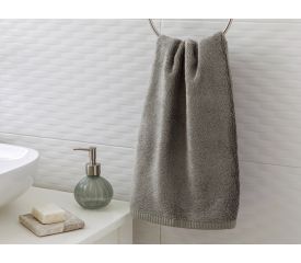 Leafy Face Towel 50x90 Cm Dark Gray