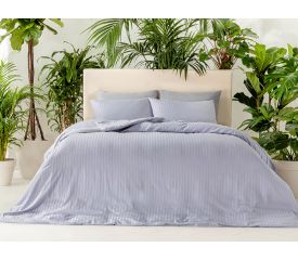 Crystal Silky Twill King Size Duvet Cover Set 240x220 Cm Blue