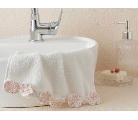 Crochet Flowers Hand Towel 30x45 Cm