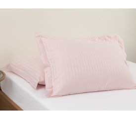 Crystal Silky Twill 2 Set With Ears Pillowcase 50x70 Cm Pink
