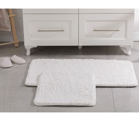 Sheep Polyestere Bath Mat Set 60x100 - 50x60 Cm White