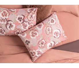 Pansy Bloom Cottony 2 Set Pillowcase 50X70 Cm Pink