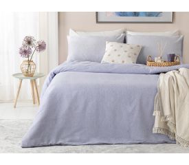 Painted Yarn Double Person Duvet Cover Set 200x220 Cm Lilac