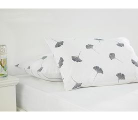 Gingko Leaf Cotton 2 Set Pillowcase 50x70 Cm Dark Blue