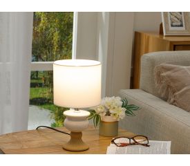 Nilda Table Lamp 15x15x18 Cm Cream