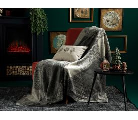 Argyle Acrylic Tv Blanket 130x170 Cm Gray