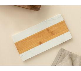 Cozy Bamboo Marbled Cutting Board 30X15 Cm