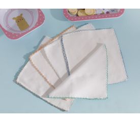 Cotton Set Cotton Baby Mouth Wipe Towel 10 Piece 20x20 Cm Cream