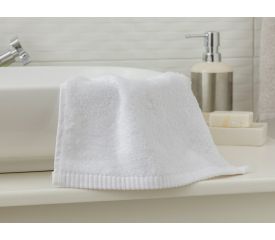 Leafy Hand Towel 30x50 Cm White