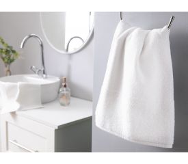 Rice Stitch Bath Towel 60x10 Cm White