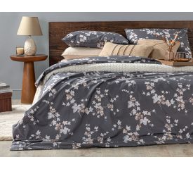 Autumn Ivy Cotton For One Person Duvet Cover Set Anthracite