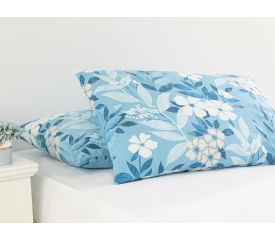 Summer Garden Cotton 2 Set Pillowcase 50x70 Cm Blue