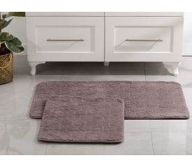 Honeycomb Polyestere Bath Mat Set 60x100 - 50x60 Cm