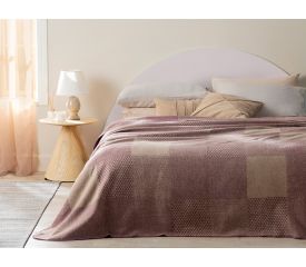 Cotton Double Size Blanket 200x220 Cm Purple