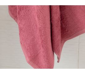 Leafy Bamboo Bath Towel 70x140 Cm Rose Color