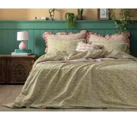 Liberty Florets Pamuk For One Person Duvet Cover Set 160X220 Cm Yellow