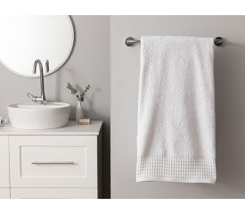 Waffle Bath Towel 100x150 Cm White