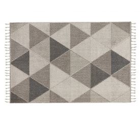 Calvina Bukle Dokuma Carpet 160x230 Cm Cream-Gray