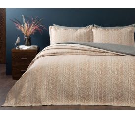 Knit Jacquard Bedspread Set Double Size 240x250 Cm