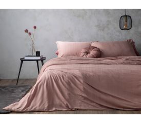 Aurora Silky Touch For One Person Duvet Cover Set 160x220 Cm Rose Color