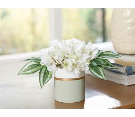 Hortensia SeaMLess Vase Artificial Flower 24.0x24.0x39.5 Cm Green