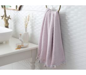Mini Rose Face Towel 50x80 Cm Light Purple