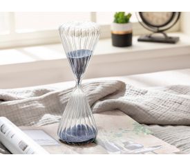 Casey Glass 10 Minutes Hourglass 7x7x20 cm Navy Blue
