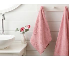Pure Basic Face Towel 50x90 Cm Light Dusty Rose