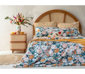 Camellia Cottony Super King Duvet Cover Set Pack 260x220 Cm Peach