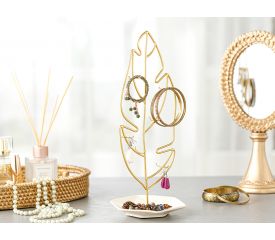 Leafy Jewelry Holder Gold