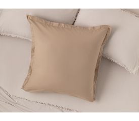 Plain Cottony Pillowcase 70X70 Cm Light Brown