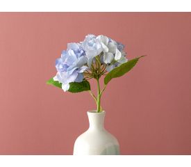 Hortensia Single Branch Artificial Flower 35 Cm Blue