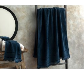 Vegan Pamuk Bath Towel 70x140 Cm Dark Blue