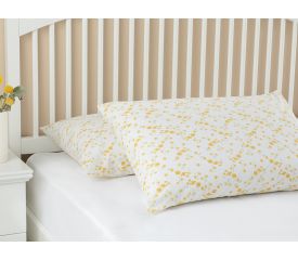 Summer Blossom Cotton 2 Set Pillowcase 50x70 Cm Yellow