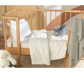 Comfy Cotton Baby Quilt White
