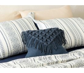 Veneto Filled Pillow 44X40 Cm Indigo