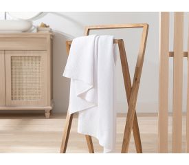 Squared Bath Towel 90 ML. White