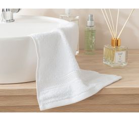 Wave Fluffy Hand Towel 30x30 Cm White